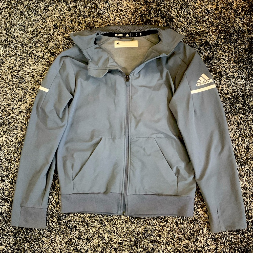 Adidas Windbreaker Light Hooded Sports Jacket, Zip-up, Women’s Small